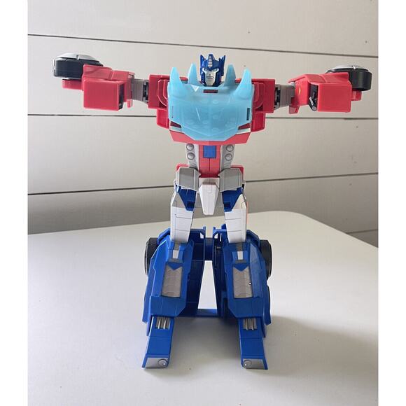 Optimus Prime Transformers Bumblebee Hasbro Cyberverse Adventures 10 in - Picture 1 of 4